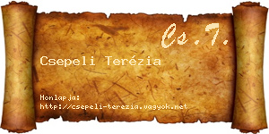 Csepeli Terézia névjegykártya